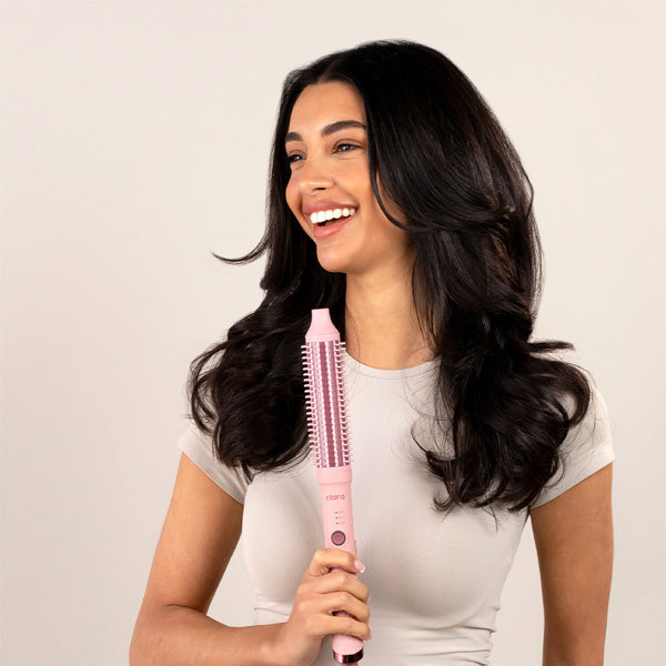 CLARA Anti-Frizz Ionic Slim hot brush in pink, UK version