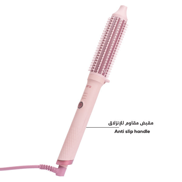 CLARA Anti-Frizz Ionic Slim hot brush in pink, UK version