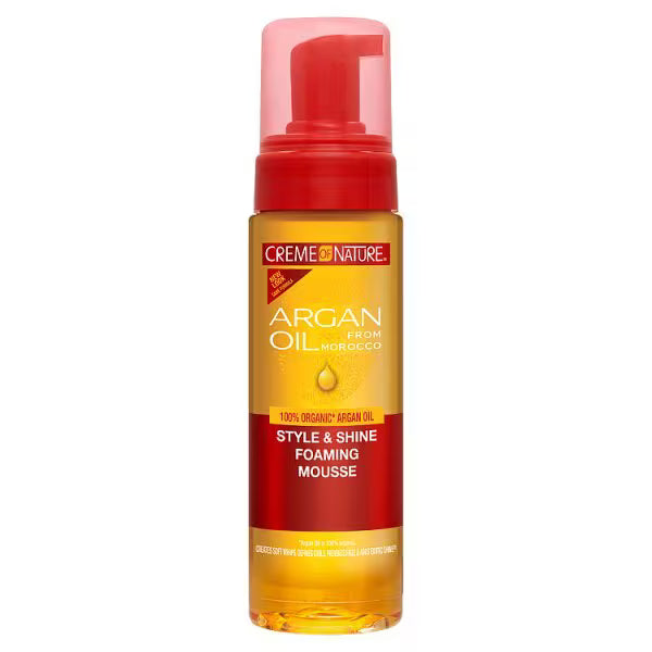 Creme of Nature Argan Oil Foaming Mousse 207ml - British product