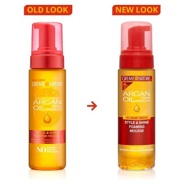 Creme of Nature Argan Oil Foaming Mousse 207ml - British product