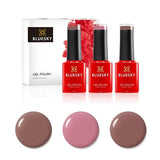 Bluesky warm nude gel polish trio 5ml - British product