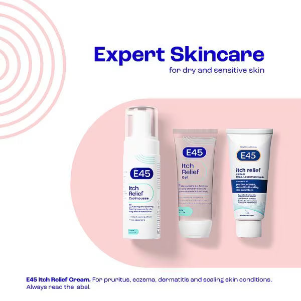 E45 Itch Relief Gel for Dry Skin - British product