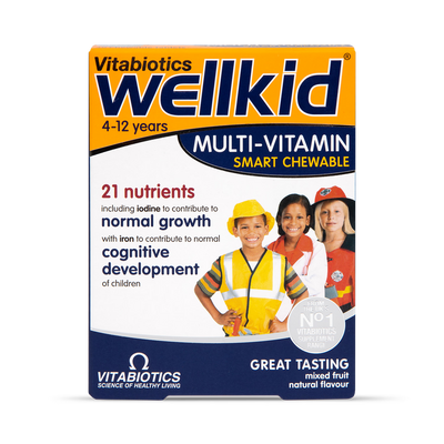Holland & Barrett Vitabiotics Wellkid Multi-Vitamin Chewable Tablets Fruity Flavour 30 Tablets- Buy online at McGrocer