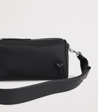 AMI Paris Canvas Marcel Messenger Bag H23cm W40cm D16cm, UK version