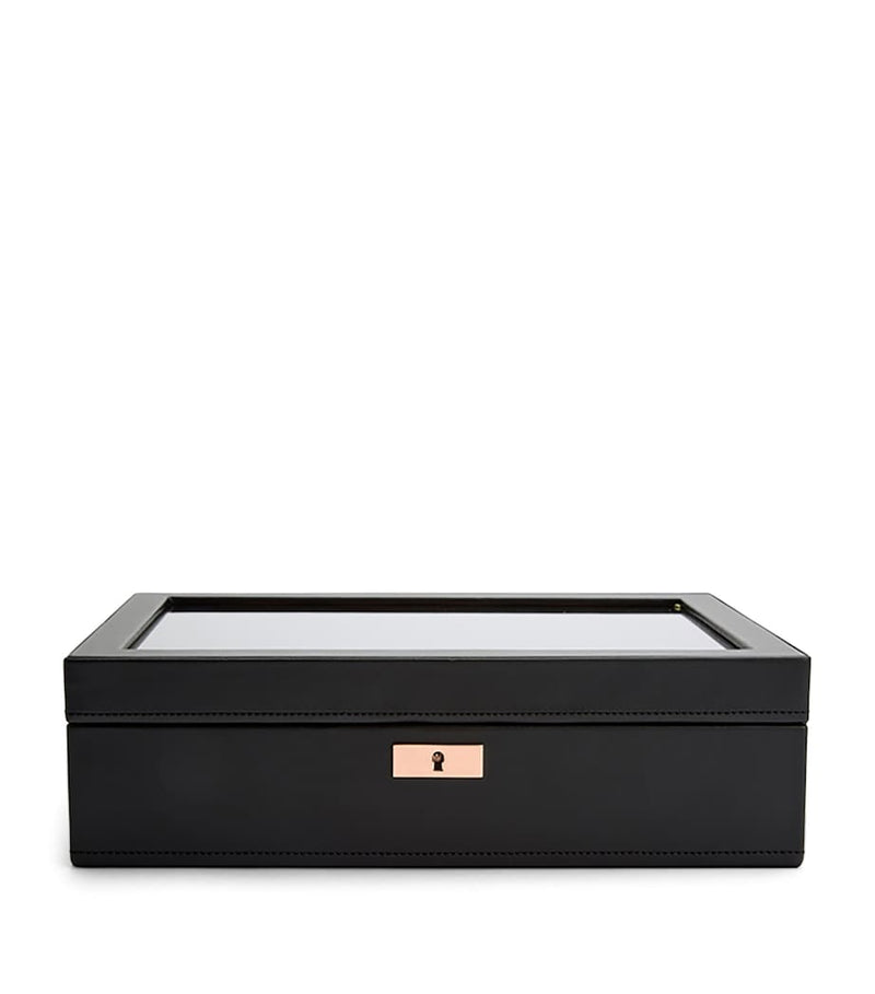 WOLF vegan leather 10-piece watch box, imported from the UK
