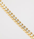 Harrods yellow gold and diamond tennis bracelet 2.00ct, UK version