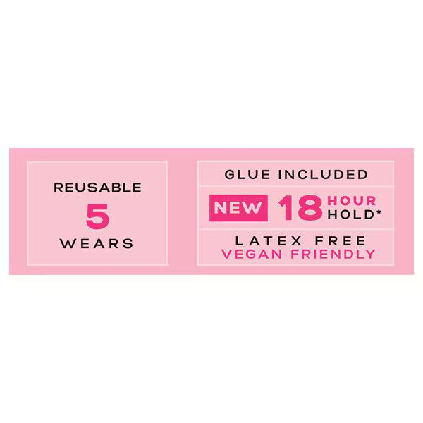 3/4 Length No.015 False Eyelashes with Glue, UK version