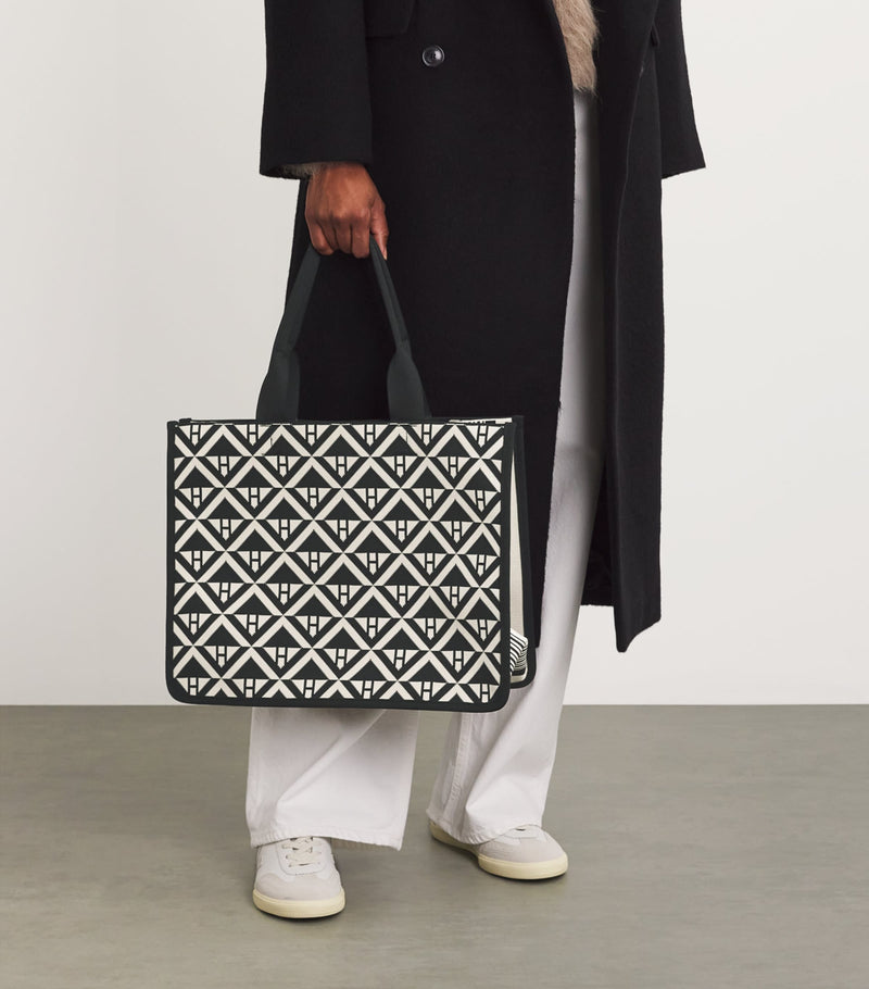 Harrods geometric tote bag medium, UK version