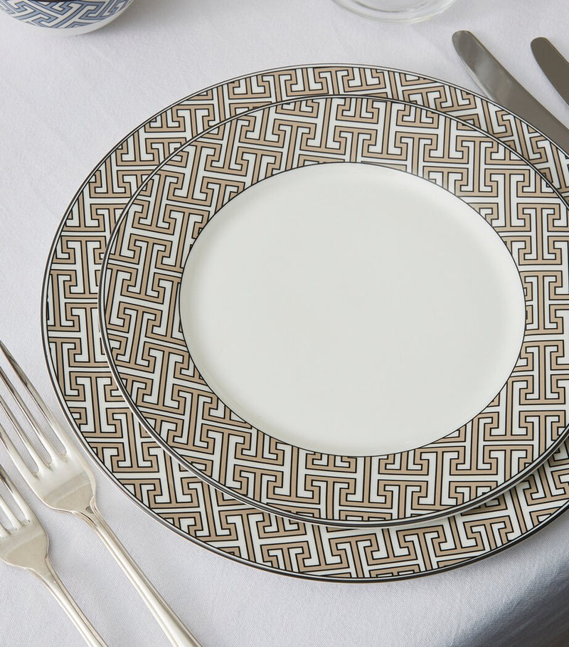 O.W. London Maze pattern dessert plates 21cm set of 2, imported from the UK