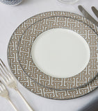 O.W. London Maze pattern dessert plates 21cm set of 2, imported from the UK
