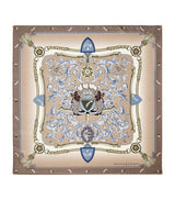 Harrods Aspinal of London Silk Signature Printed Scarf 90cm x 90cm- Buy online at McGrocer