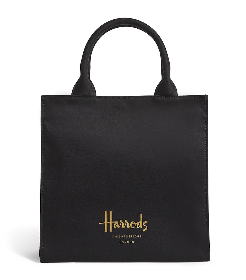 Harrods small cotton logo tote bag, UK version