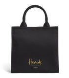 Harrods small cotton logo tote bag, UK version