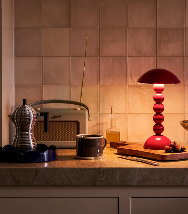 Addison Ross Bobbin rechargeable table lamp, imported from the UK