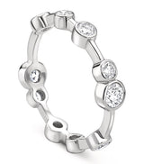 Harrods Boodles Platinum and Diamond Full-Hoop Ring- Buy online at McGrocer