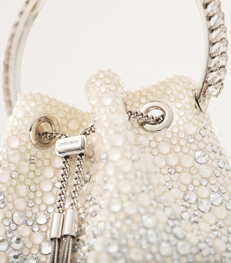 Jimmy Choo Bon Bon embellished top-handle bag, imported from the UK