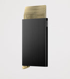 Secrid fluted aluminium card protector (British brand)