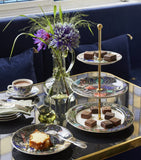 Gien Jardin du Palais canape plates set of 4, imported from the UK