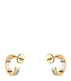 Boucheron Quatre hoop earrings 18k gold and diamonds - British product