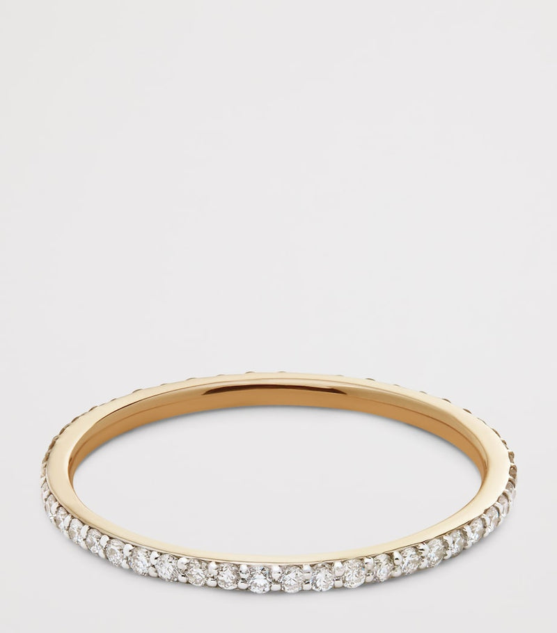 Monica Vinader Diamond Essentials ring 14kt gold, imported from the UK