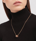 Bvlgari B.zero1 rose gold and diamond necklace, imported from the UK