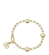 Harrods Chopard Happy Diamonds Icons 18kt Yellow Gold Diamond Bracelet- Buy online at McGrocer