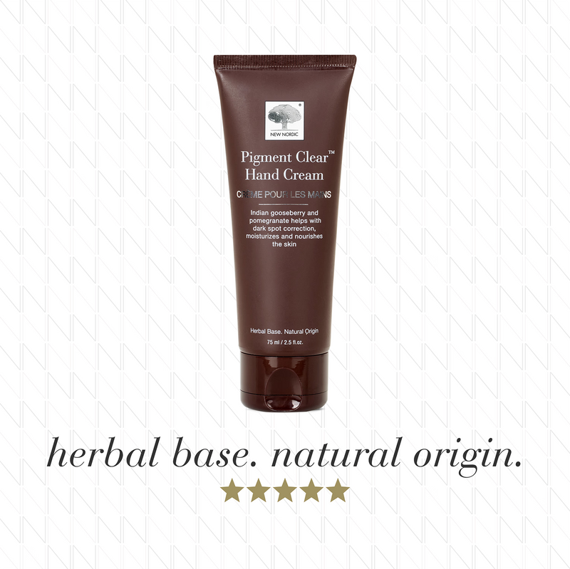 New Nordic Pigment Clear hand cream 75ml, imported from the UK
