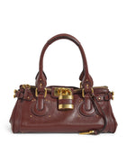 Chloé Paddington top-handle bag leather padlock charm, imported from the UK