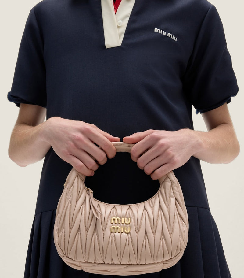 Miu Miu Matelassé Leather Wander top-handle bag (British brand)