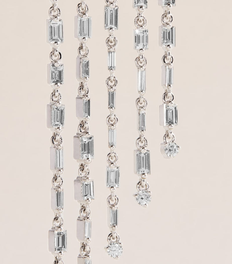 Suzanne Kalan Angel Drop earrings white gold diamonds - British product