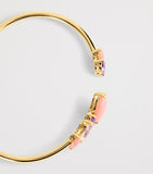 Emily P. Wheeler yellow gold tourmaline opal batik cuff - British product