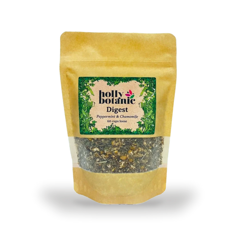 Holly Botanic Digest Tisane peppermint chamomile loose tea - British product