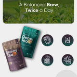 WeightWorld skinny detox tea combo 56 bags, imported from the UK