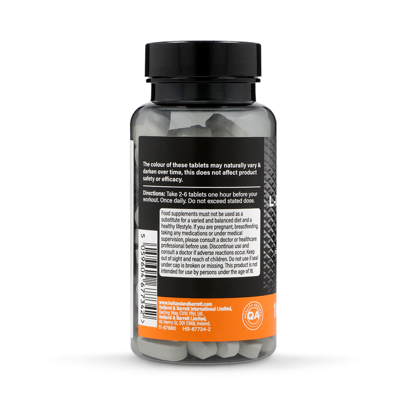 L-Glutamine amino acid supplement tablets 500mg 100 count, imported from the UK