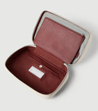 Brunello Cucinelli leather travel beauty case, imported from the UK