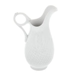 Meissen Waves Relief Creamer in bisque porcelain (British brand)