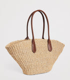 Polo Ralph Lauren medium raffia tote bag, UK version