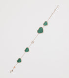 Chopard Happy Hearts bracelet rose gold malachite diamond, UK version