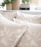 Schlossberg organic cotton flat sheet with botanical print, 280x290cm (British brand)