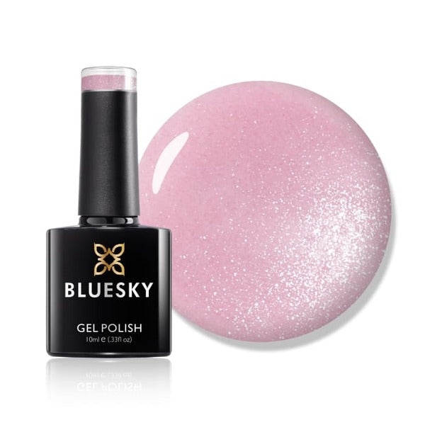 Bluesky gel nail polish Grapefruit Sparkle - British product