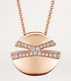 Bvlgari rose gold diamond cabochon necklace - British product