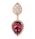 Boucheron Serpent Bohème rose gold diamond garnet earrings - British product