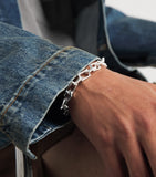 The Ouze sterling silver petite bulk bracelet - British product