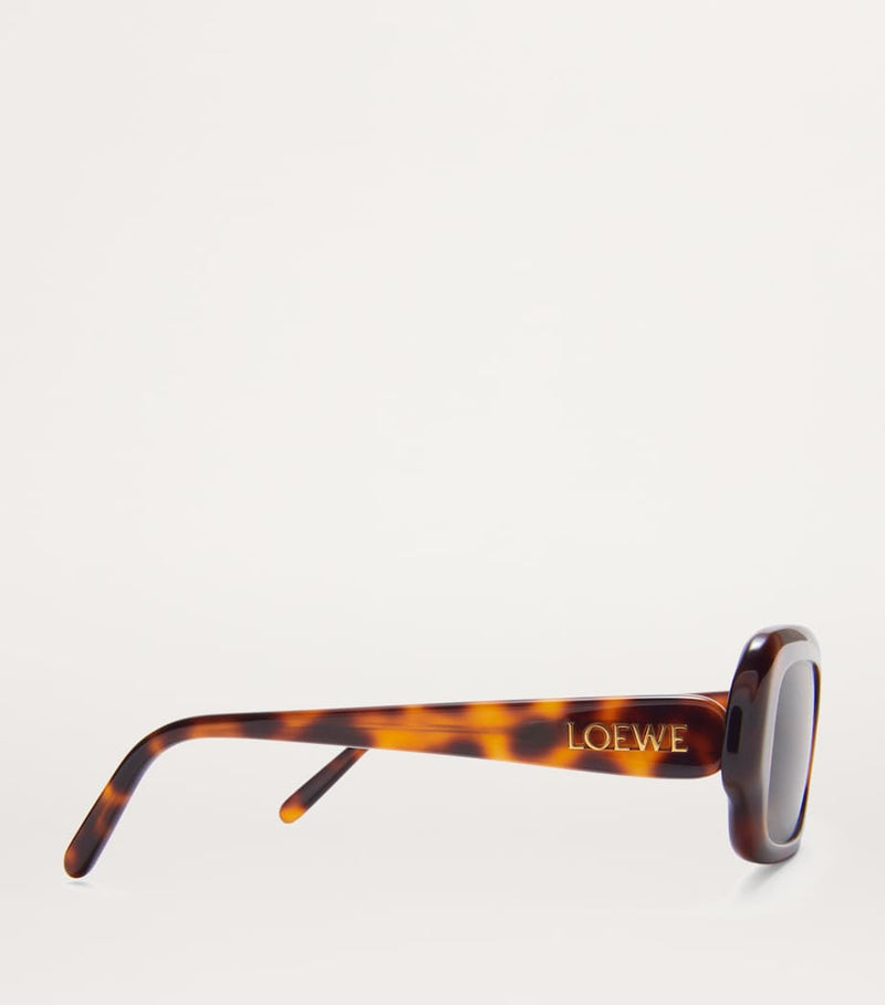 LOEWE rectangular slim acetate sunglasses, UK version