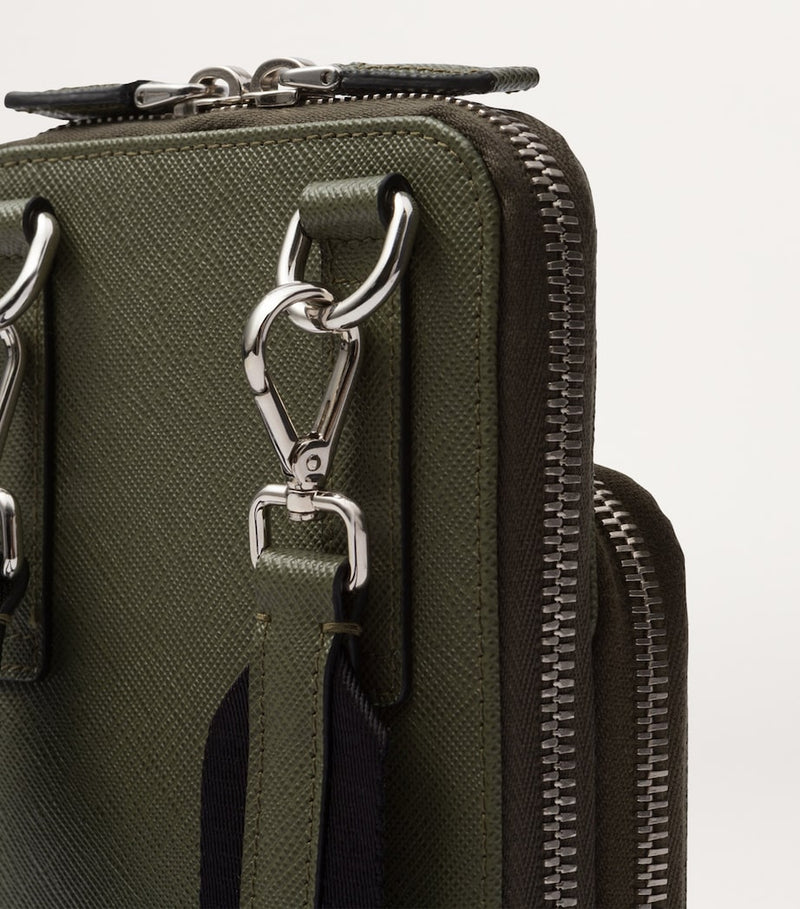 Prada Saffiano leather smartphone case, imported from the UK