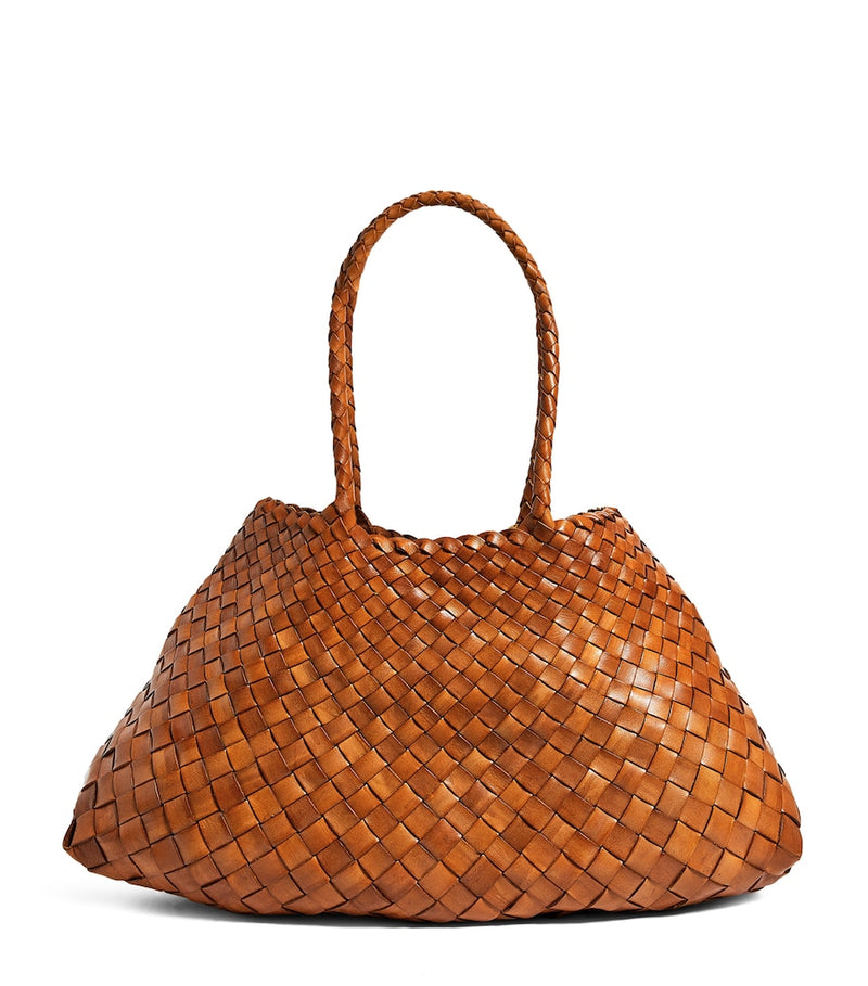 Dragon Diffusion Santa Croce large leather woven tote bag, UK version