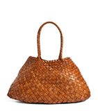 Dragon Diffusion Santa Croce large leather woven tote bag, UK version