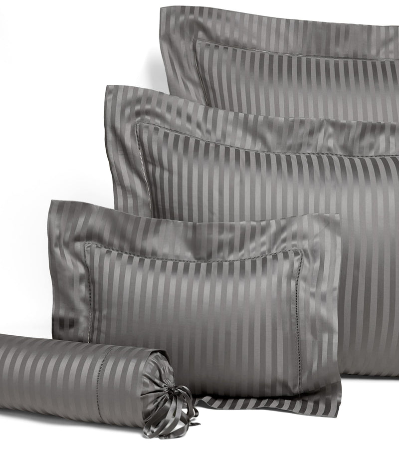 Pratesi striped boudoir pillowcase 30cm x 40cm, imported from the UK