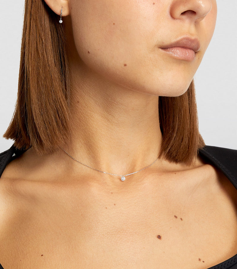 Persée 18k white gold and diamond Danaé single earring, imported from the UK