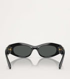 Versace acetate oval sunglasses, UK version